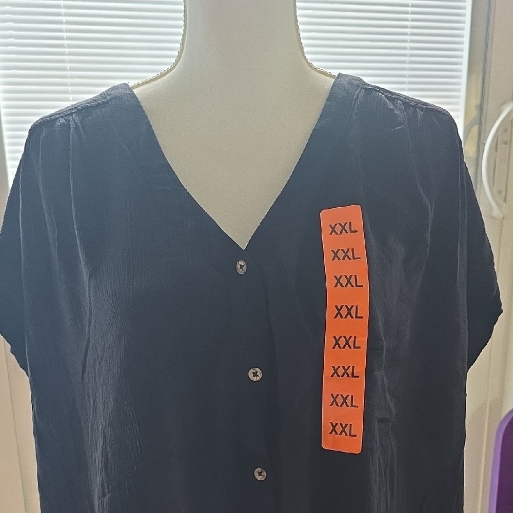 Orvis Black Short Sleeve Button Down Shirt